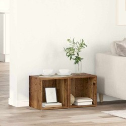 Ensemble meuble TV 2 pcs Bois Ancien 37 x 35 x 37,5 cm 631542631542
