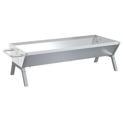 Plateau pour barbecue Argenté 118x42x30,5 cm Acier inoxydable 631549631549