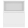 Tables de chevet 2 pcs blanc 40x40x50 cm bois d'ingénierie 631589631589