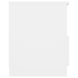 Tables de chevet 2 pcs blanc 40x40x50 cm bois d'ingénierie 631589631589