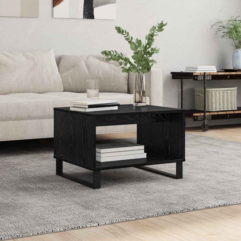 Table basse Chêne noir 60 x 50 x 40 cm Bois d'ingénierie 631598631598