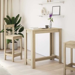 Table de bar chêne sonoma 102x50x103,5 cm bois d'ingénierie 631599631599