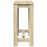 Table de bar chêne sonoma 102x50x103,5 cm bois d'ingénierie 631599631599