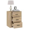 Table de chevet Chêne sonoma 50x36x60 cm Bois d'ingénierie 631600631600