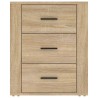 Table de chevet Chêne sonoma 50x36x60 cm Bois d'ingénierie 631600631600