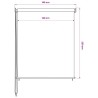 Store roulant d'extérieur 145 (l) x 230 (H) cm blanc 631608631608