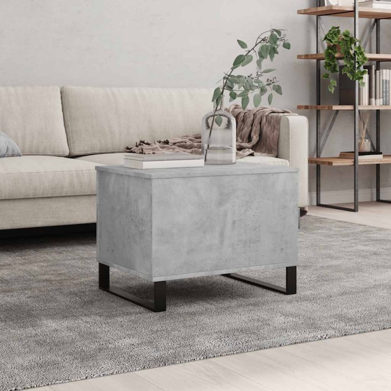 Table basse Gris béton 60x44,5x45 cm Bois d'ingénierie 631618631618