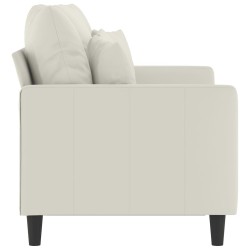 Canapé à 2 places Crème 120 cm Velours 631619631619