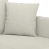 Canapé à 2 places Crème 120 cm Velours 631619631619