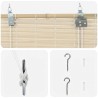 Store enrouleur Naturel 130 x 220 cm Bambou 631624631624