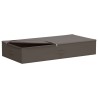 Boîte de rangement Gris 100 x 50 x 18 cm Tissu intissé 631627631627