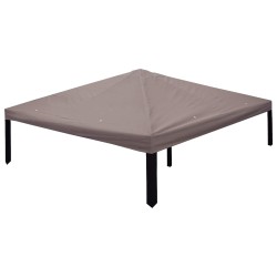 Housse de Gazebo Taupe 300 x 300 cm Polyester et Acier 631632631632