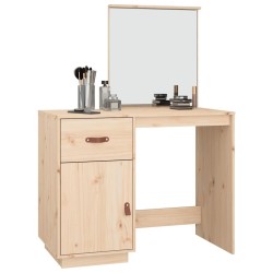 Coiffeuse 95x50x134 cm Bois de pin massif 631636631636