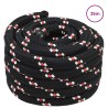 Corde de bateau 25 m 5 Noir et Rouge PP 631639631639