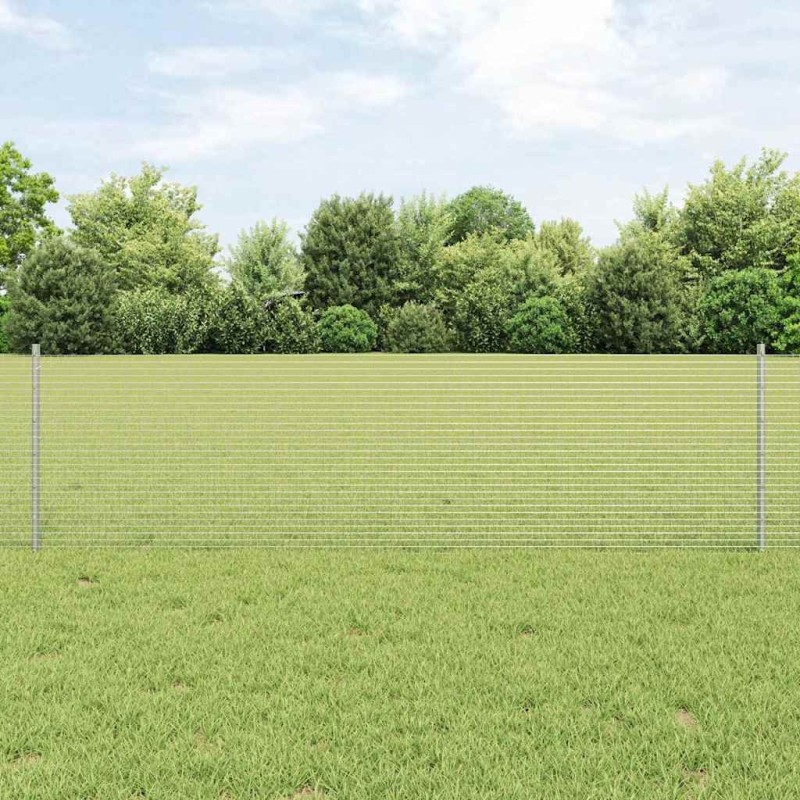 Clôture en fil soudé avec poteaux 50 x 0,6 m Acier galvanisé 631652631652