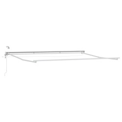 Cadre de store électrique avec LED Blanc 4 x 2 m Aluminium 631653631653