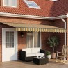 Cadre de store manuel avec LEDs Vert, Jaune, Anthracite 5 x 3 m 631656631656