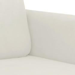 Canapé à 3 places Crème 180 cm Velours 631661631661