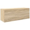 Armoire murale de bain chêne sonoma 80x25x30 cm bois ingénierie 631662631662