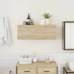 Armoire murale de bain chêne sonoma 80x25x30 cm bois ingénierie 631662631662