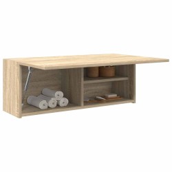 Armoire murale de bain chêne sonoma 80x25x30 cm bois ingénierie 631662631662