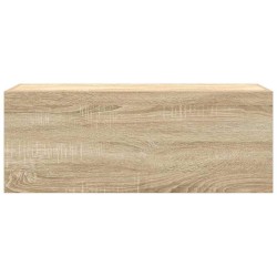 Armoire murale de bain chêne sonoma 80x25x30 cm bois ingénierie 631662631662