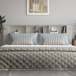 Armoire de tête de lit Gris béton 220x18,5x104,5 cm 631663631663