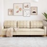 Canapé à 3 places Crème 210 cm Tissu 631671631671