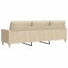 Canapé à 3 places Crème 210 cm Tissu 631671631671