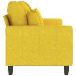 Canapé à 3 places Jaune clair 180 cm Tissu 631672631672