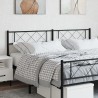  Tête de lit métal noir 200 cm 