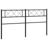  Tête de lit métal noir 200 cm 