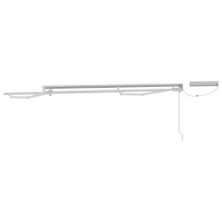 Cadre de store rétractable électrique Blanc 3,5 x 2,5 m Acier 631675631675