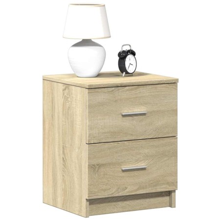 Table de chevet à 2 tiroirs en chêne Sonoma 40x36x50 cm 631676631676