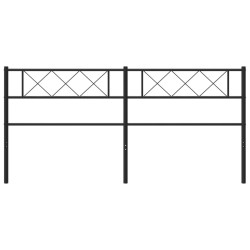  Tête de lit métal noir 200 cm 