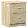 Table de chevet à 2 tiroirs en chêne Sonoma 40x36x50 cm 631676631676