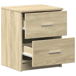 Table de chevet à 2 tiroirs en chêne Sonoma 40x36x50 cm 631676631676