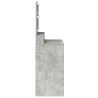 Table de Toilette avec étagère Gris béton 78,5 x 41 x 135 cm 631682631682