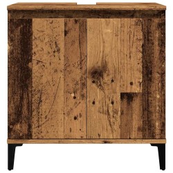 Armoire d'évier vieux bois 58x33x60 cm bois d'ingénierie 631688631688