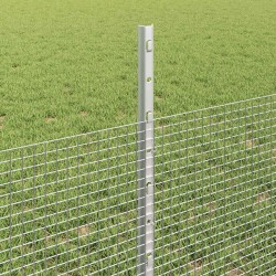 Clôture en fil soudé avec poteaux 50 x 0,5 m Acier galvanisé 631693631693