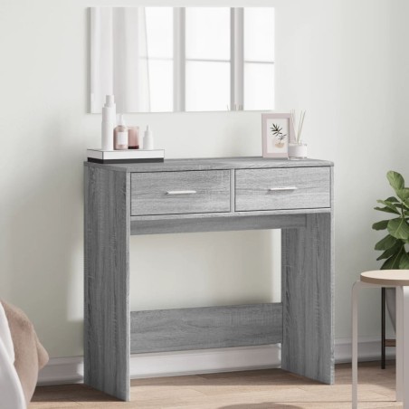 Coiffeuse avec miroir sonoma gris 80x39x80 cm 631696631696