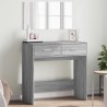 Coiffeuse avec miroir sonoma gris 80x39x80 cm 631696631696
