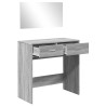 Coiffeuse avec miroir sonoma gris 80x39x80 cm 631696631696