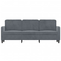 Canapé à 3 places Gris foncé 180 cm Velours 631700631700