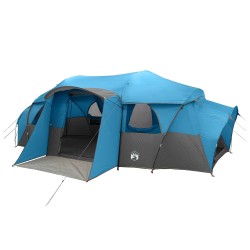 Tente familiale avec auvent imperméable Bleu 10 personnes 631705631705