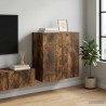 Armoire Murale Chêne fumé 59 x 31 x 60 cm Bois d'ingénierie 631715631715