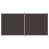 Cloison de séparation 2 panneaux Marron 348x180 cm Tissu 631722631722