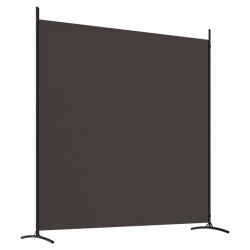Cloison de séparation 2 panneaux Marron 348x180 cm Tissu 631722631722