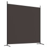 Cloison de séparation 2 panneaux Marron 348x180 cm Tissu 631722631722