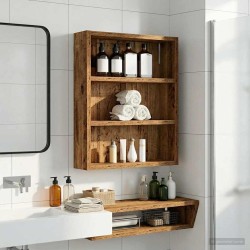 Armoire murale de salle de bain Bois ancien 40 x 10 x 50 cm 631723631723